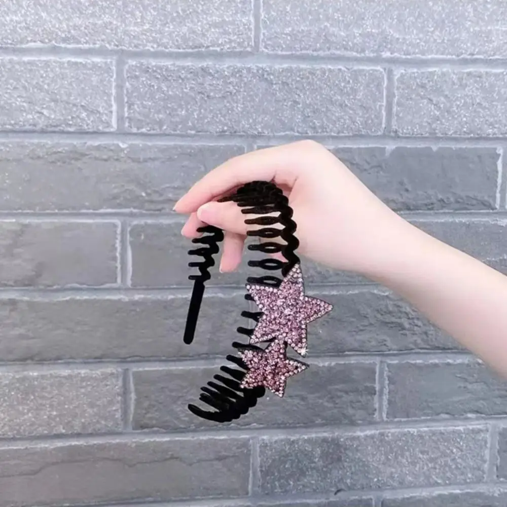 

Бархатный обруч для волос с потертостями, модные искусственные кристаллы со стразами в Корейском стиле, аксессуары ручной работы для принцессы