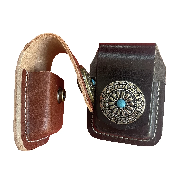 Elegant Handmade Leather Lighter Sheath - Premium Vintage Protection Case