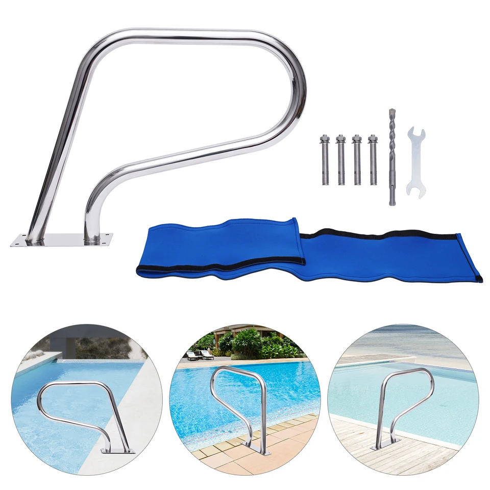 304 Stainless Steel Pool Railing with Grip Cover