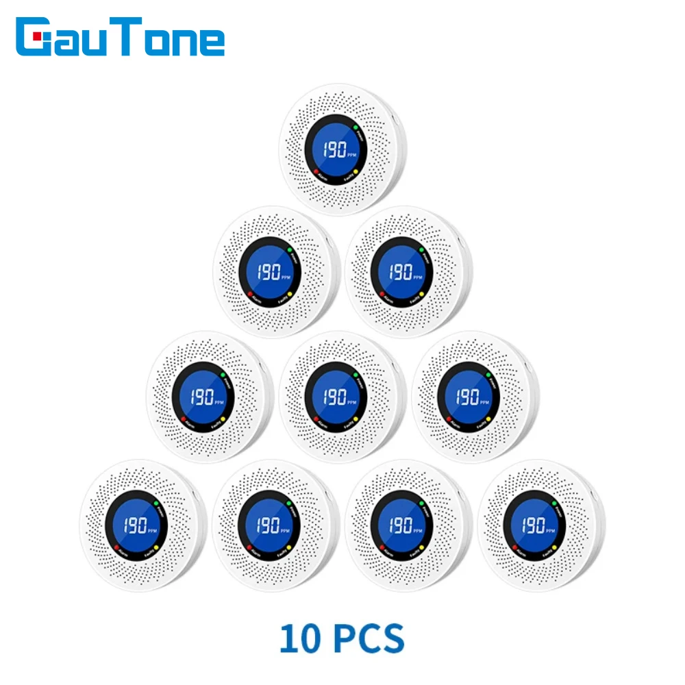 Carbon Monoxide Detector Independent With LCD Display Home Security CO Alarm for Enhanced Safety