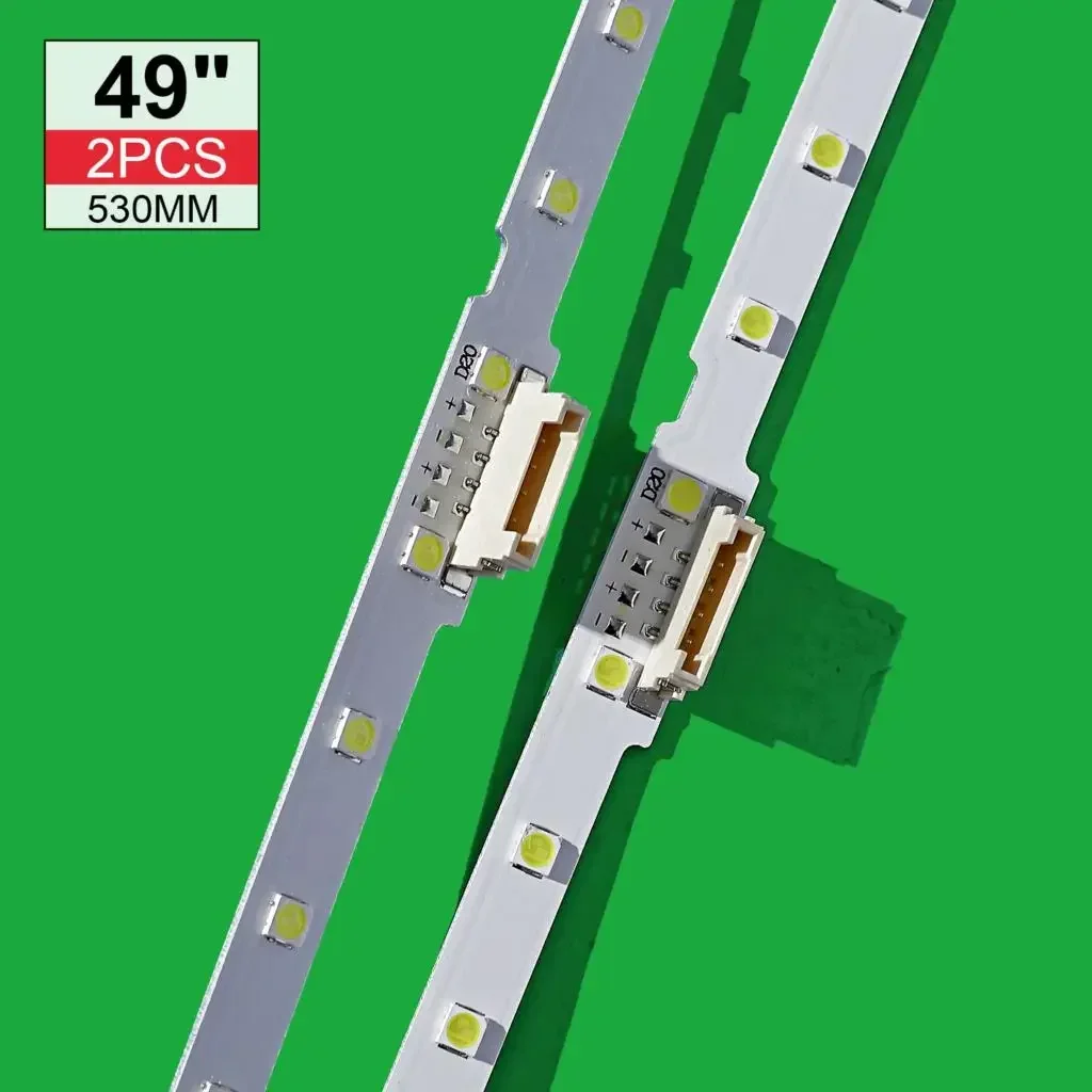 2 szt. Listwa oświetleniowa LED do samsunga UE49NU7100 UE49NU7102 UE49NU7140U UE49NU7670 UE49NU7120U UE49NU7170U UN49NU7100 UE49NU7300