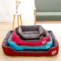 Square Nest Pet Kennel for Small Medium Large Dogs Cat Puppy Plus Size Dog Baskets Pet Large Dog Bed Warm House Candy-colored 2
