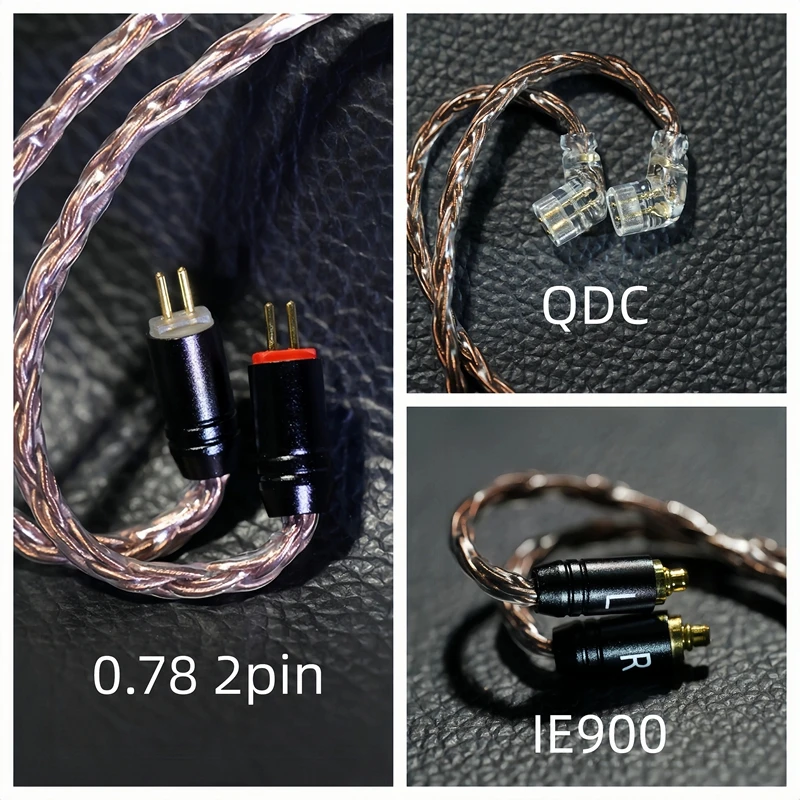 Nici HiFi-18 IEMケーブル、0.78mm 2ピンMMCX QDCデュアル3.5mm to 4.4