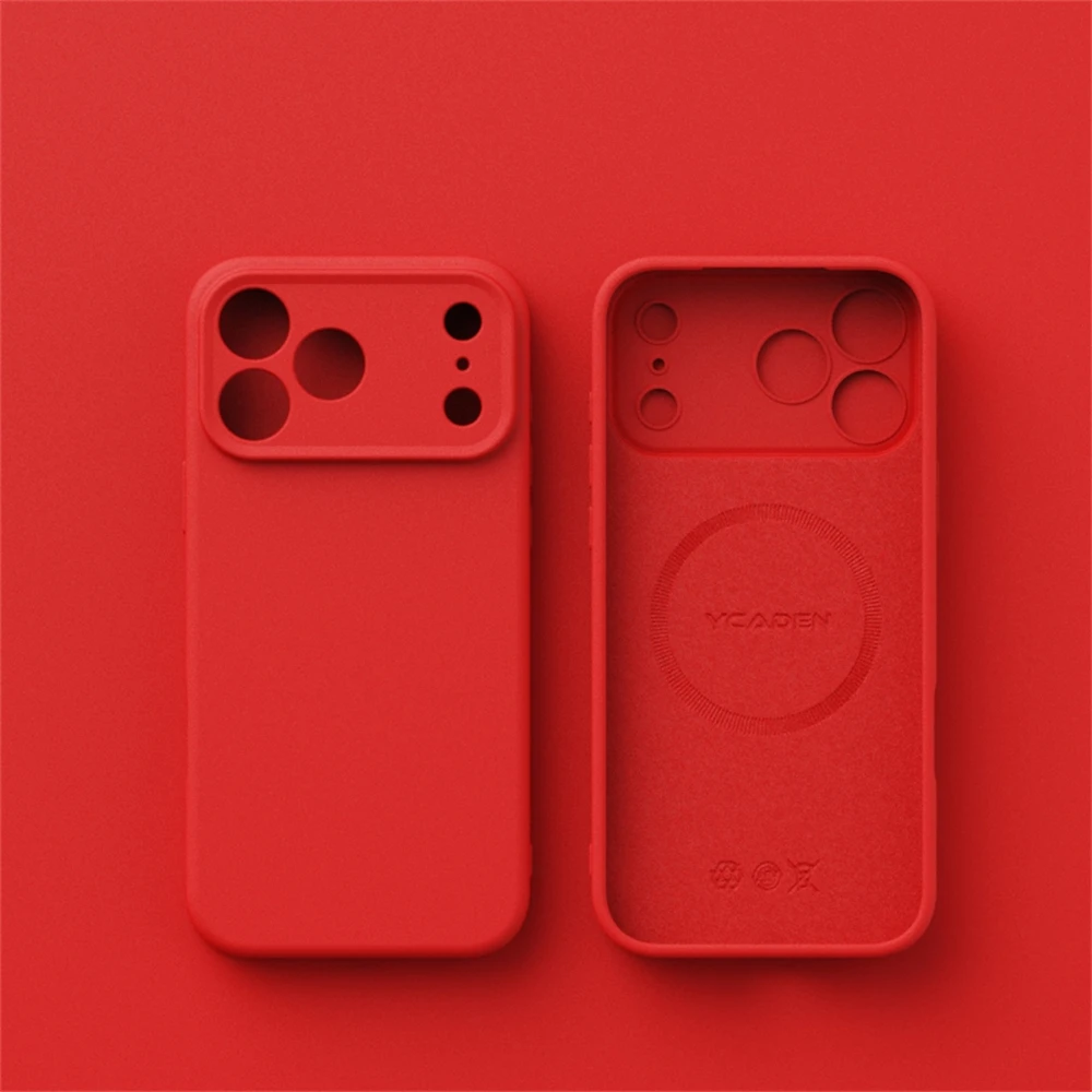Luxury Liquid Silicone MagSafe-Compatible Phone Case with Wireless Charging Capability and Smooth Finish