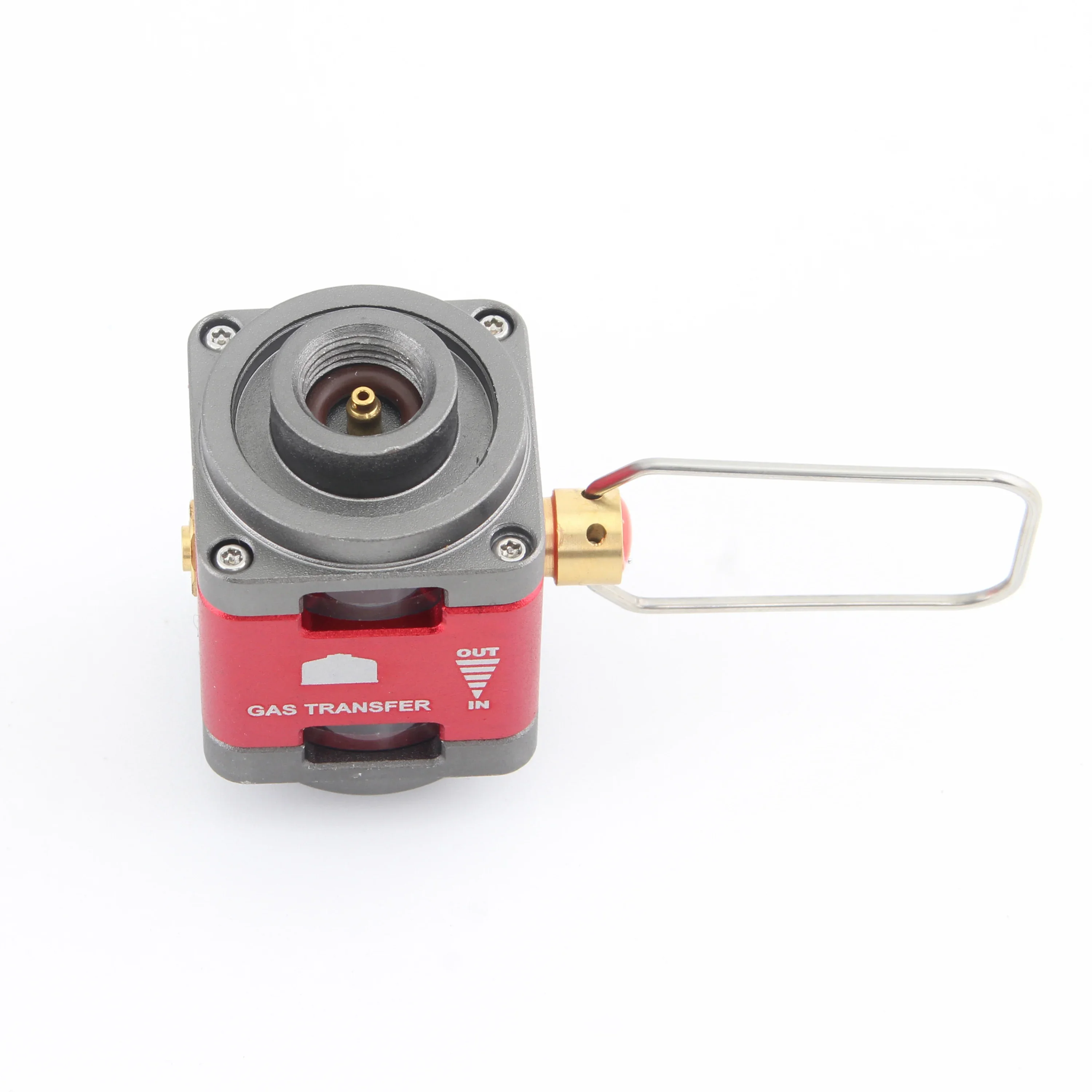 Gas Canister Refill Adapter Visible Windows Fuel Transfer Device for Backpacking gas refill adapter