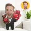 Customized polyester teddy bear and heart-shaped balloon design pillows, romantic gifts, and decorative home cushions 1
