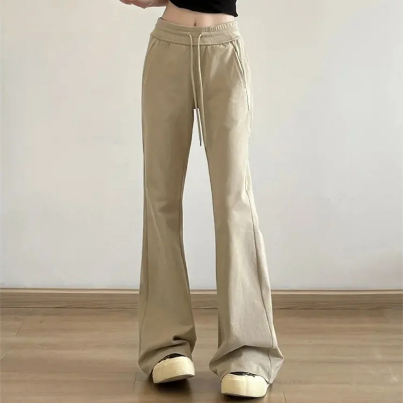 Pantalones Anchos Ajuste Elástico 