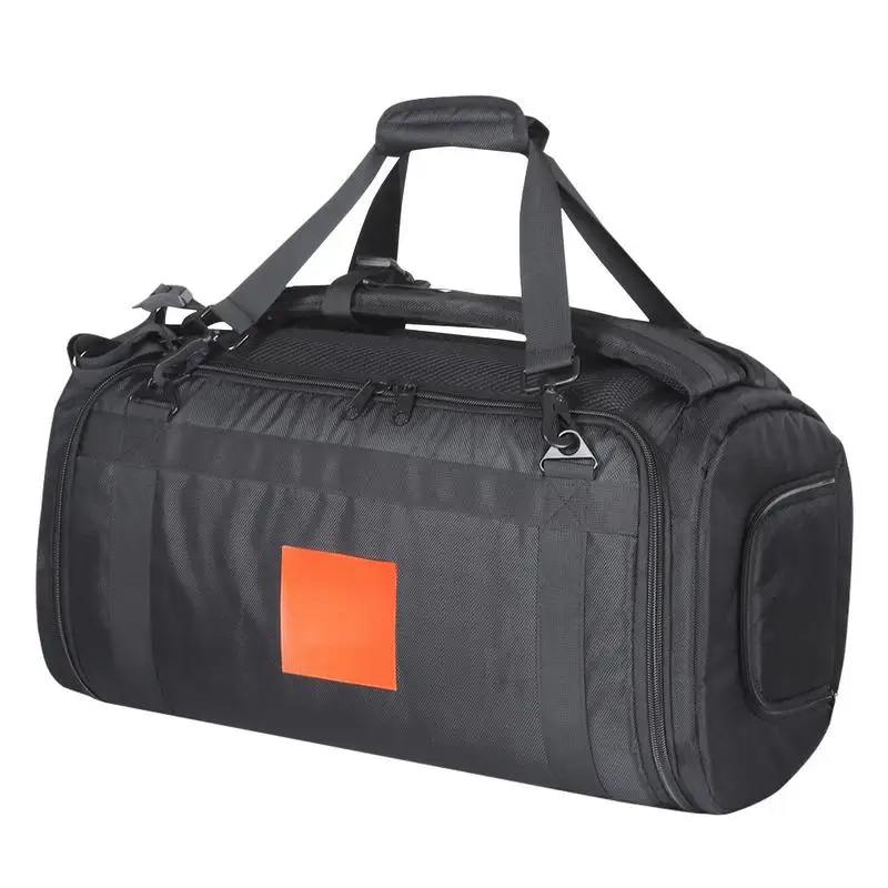

Outdoor Travel Pure Black Blue Tooth Speaker Storage Bag 1680d Fabric Strong 360 Double Zipper Portable Blue Tooth Speaker