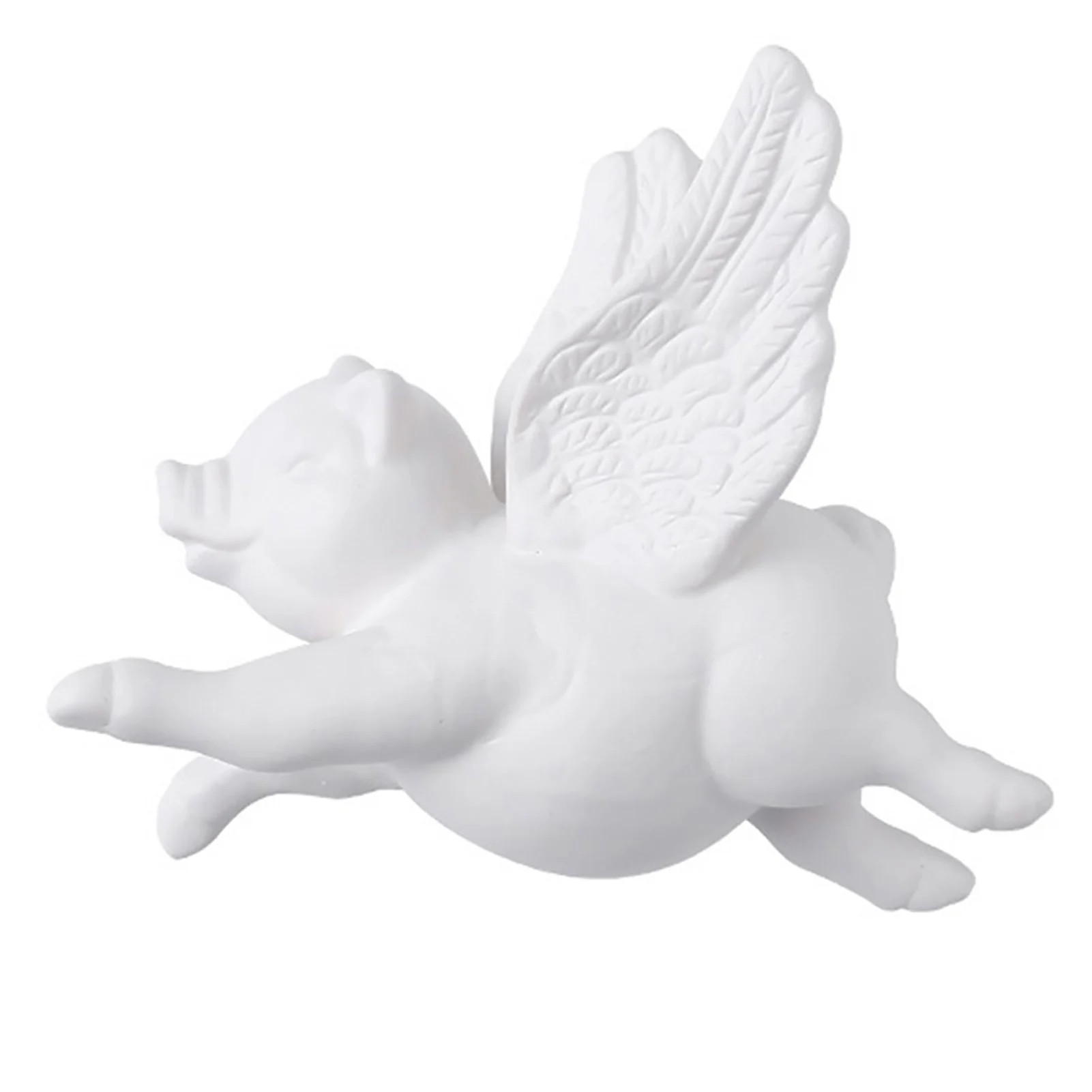 

Creative Fly Pig Wall Mounted Ornament Retro Nautical Pig Wall Hanging Ornament for Indoor Outdoor Decoration