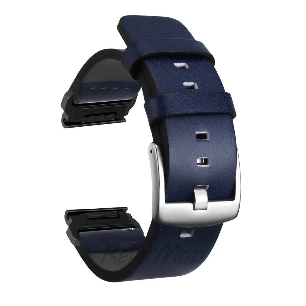 Quick Fit Leather Strap, 26mm/22mm Adjustable Band