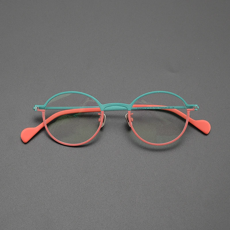 Niche Square Clip Pure Titanium Artistic Retro Myopia Sunglasses main image 0