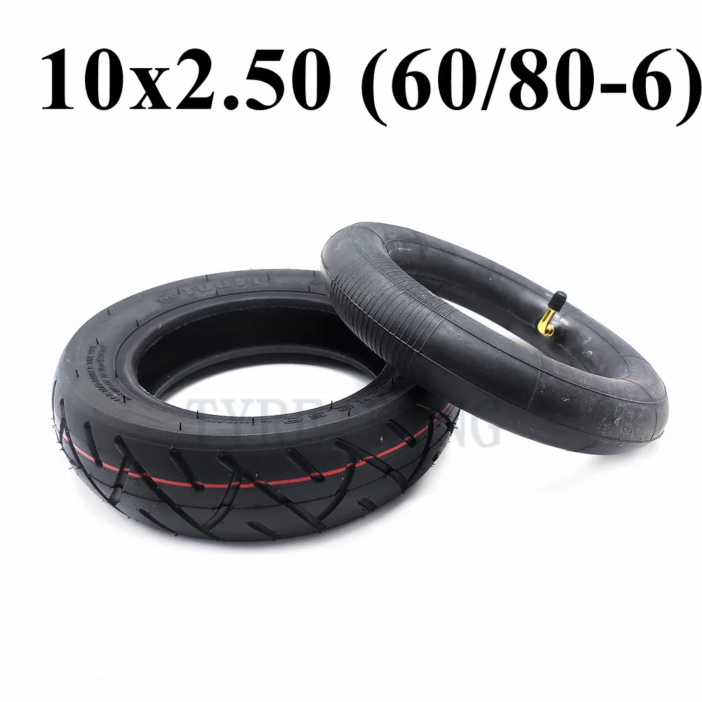 

Внутренняя и внешняя шины TUOVT 10x2,50 60/80-6, колесная шина 10*2,50, надувная шина для запчастей электрического скутера