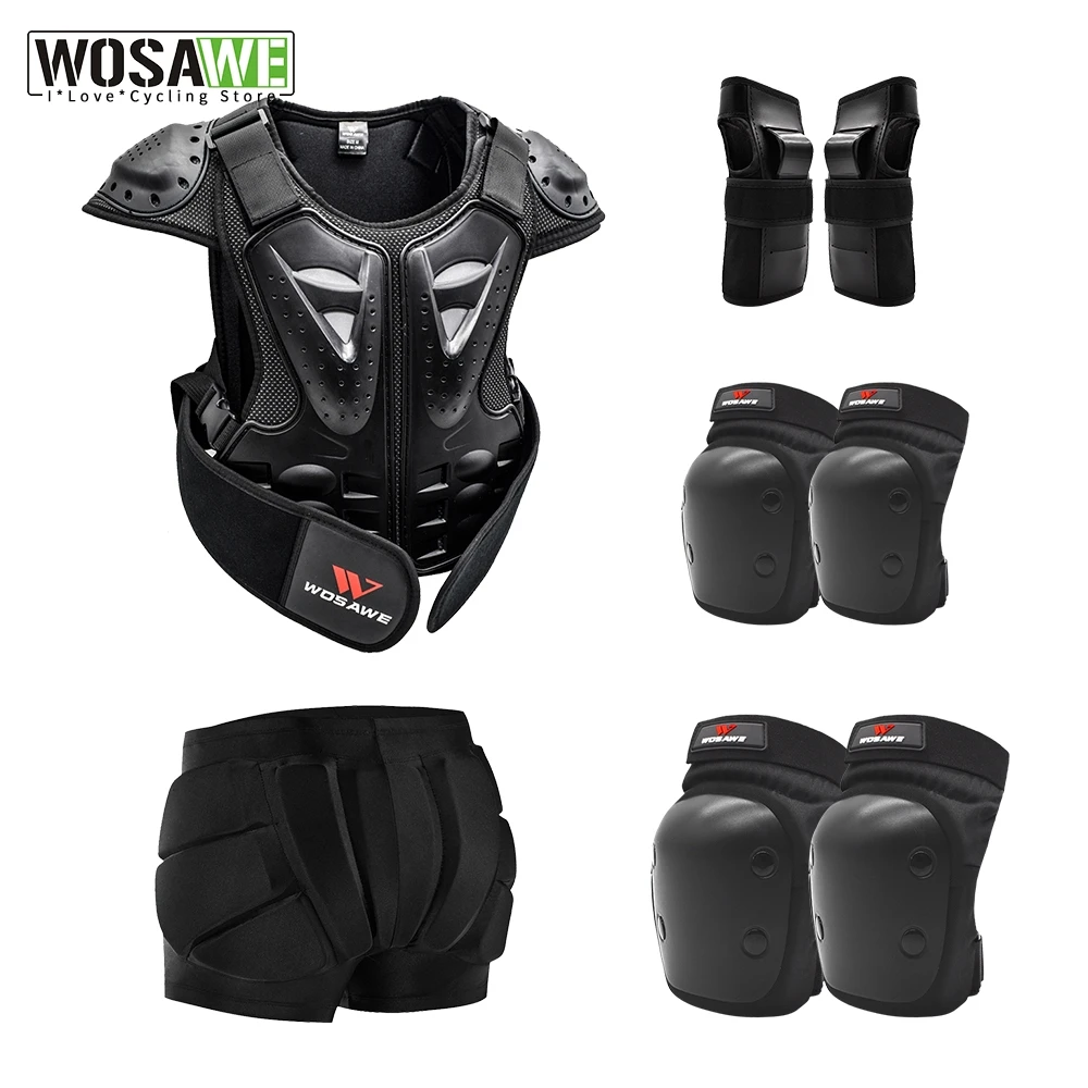 Wosawe Protection Ski Jackets For 416 Child Kids Back Guard Bike Armor Gear Motorcycle Bicycle