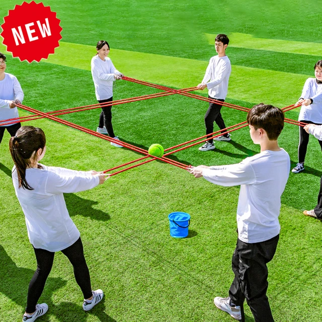 Teamwork Game Pull Rope Track Catch the Ball Team Building Game  Parent-child Interaction Multiplayer Collaboration Outdoor Sport -  AliExpress