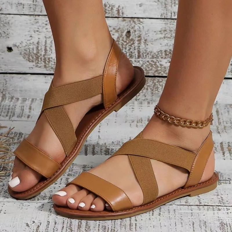 Women Sandals Comfortable Sandals Summer Party Beach Walking Retro Plus Size Footwear