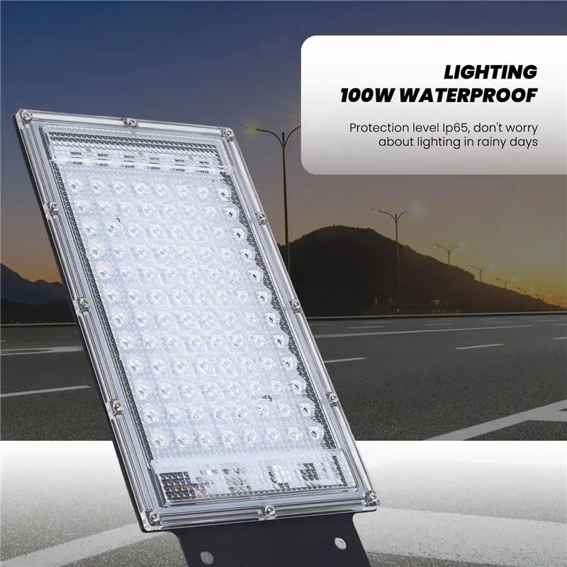 B50C 조명 LED 가로등 투광등 통합형 도로 조명 100W 방수 정원등 야외용