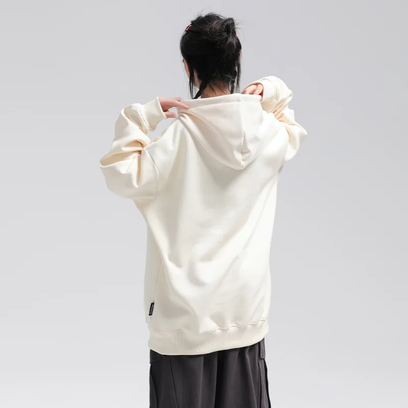 Sudadera con capucha mujer bordado estrella estilo retro americano_voghion.com
