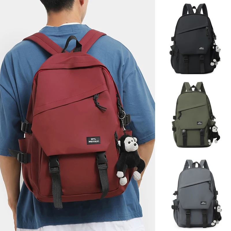 Men's and Women's Universal Student Schoolbag College Students Large Capacity Fashion Shoulder Bag Outdoor Travel Bag