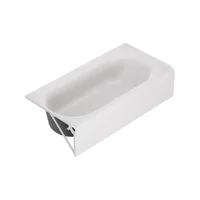 Princeton PRO 60 x 30-Inch Alcove Bathtub Left-Hand Drain White Durable Scratch-Stain Resistant Slip-Resistant Comfortable 2