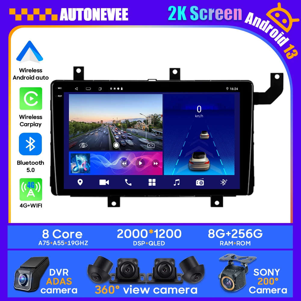 

Android Car For Toyota Tacoma N300 2015 - 2021 Stereo Unit Multimedia Radio Video Player GPS Wireless Carplay Android Auto BT 4G