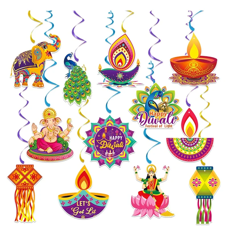 

Diwali, праздничные подвесные украшения, подвесные аксессуары для помещений и улицы