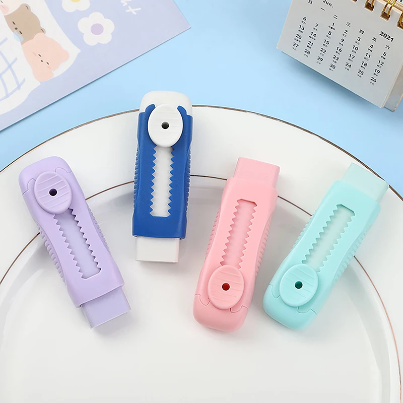 

Creative Push-pull Design Portable Eraser Cute Wiping Stationery For Kids Students Drawing Writing School Supplies Stationery