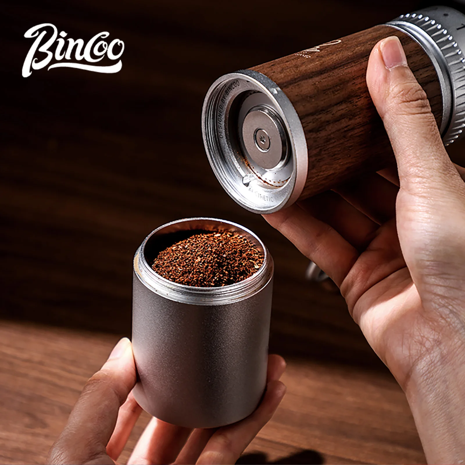 مطحنة قهوة يدوية من Bincoo، مطحنة لدغ قابلة للتعدي...