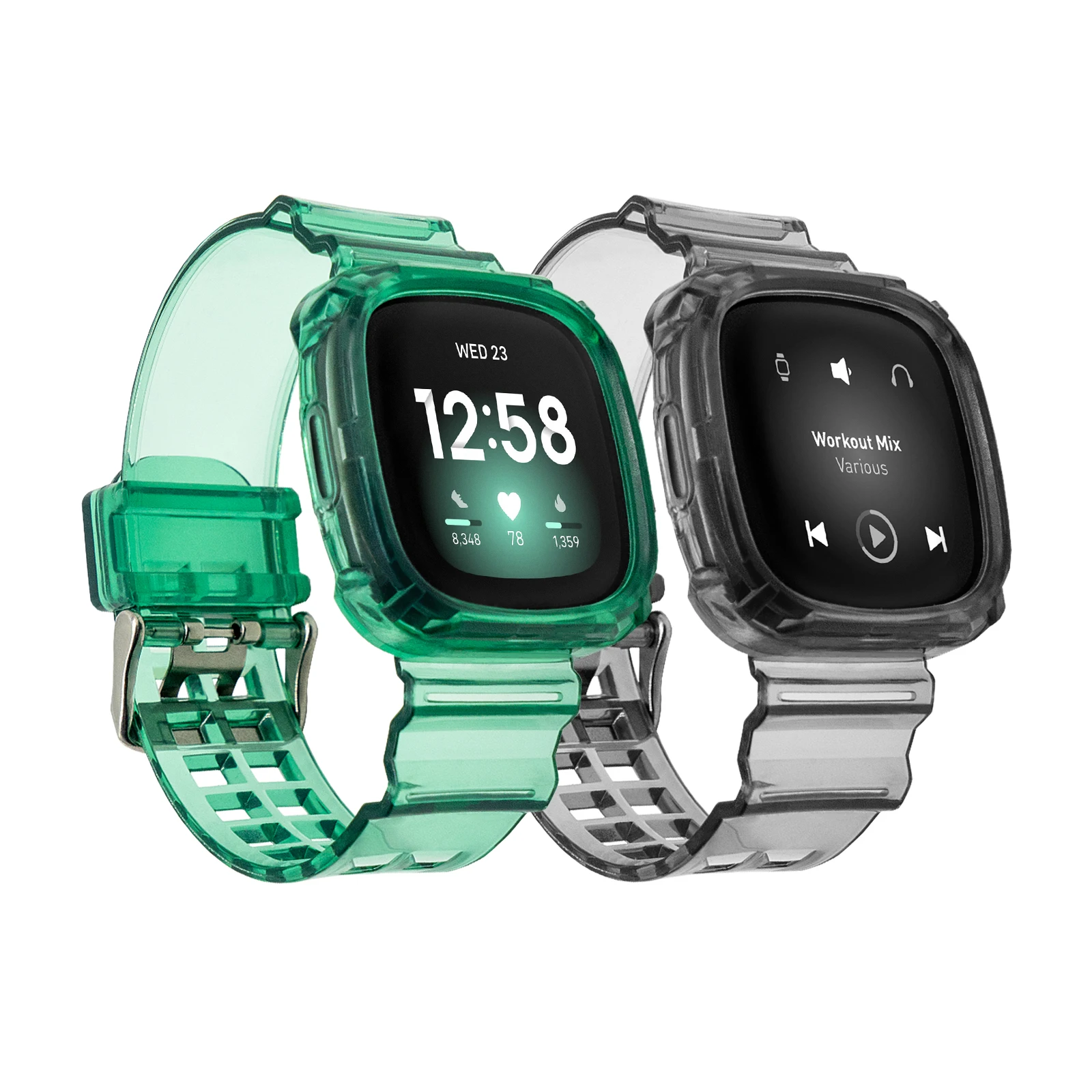 Fitbit Versa 3 4 밴드 스마트 워치 교체용 실리콘 스트랩, 스포츠 루프 팔찌, Fitbit Sense/Sense 2 밴드