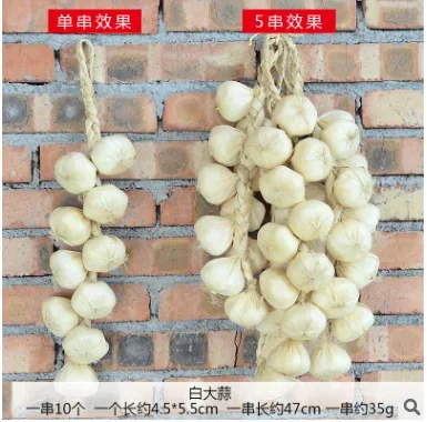 Artificial Fake Decorative Fruit Vegetables Onion Garlic Lifelike Foam Dish Corn Red Pepper Kitchen Decoration For Chinese Style vegetable ornaments