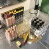 Convenient Plastic Lipstick Storage Box Save Space 12/18/36 Grids Nail Polish Shelf Makeup Lip Gloss Organizer Keep Tidy 5
