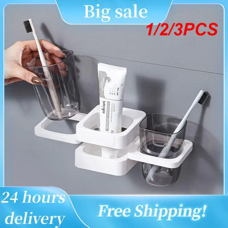 

Коробка для зубной щетки и зубной пасты, креативный неперфорированный настенный Скотч без маркировки, складные принадлежности для ванной комнаты