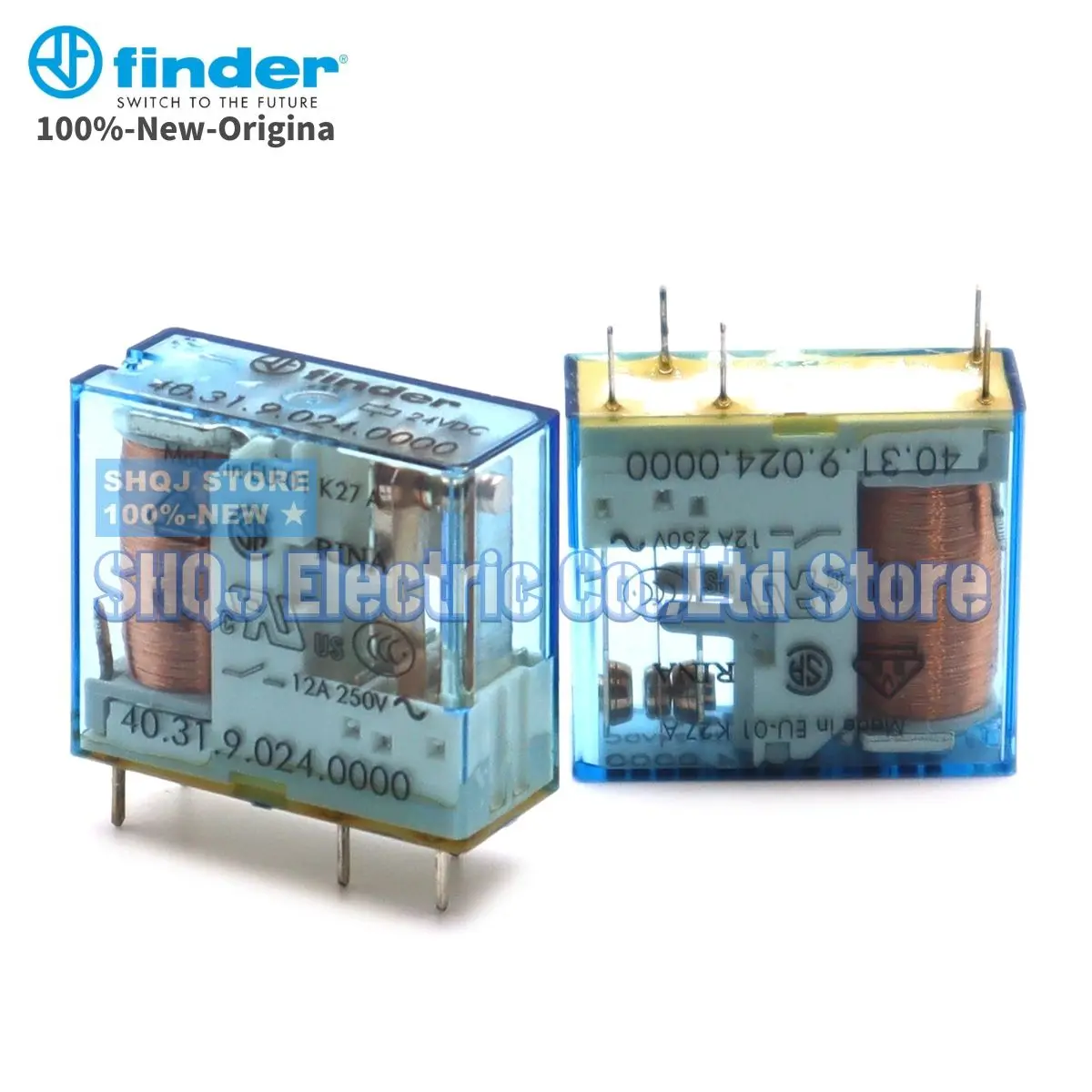 finder 100 novo 403190240000 relay 1pcs 4031 24vdc 12a 250v 5pin 1co original 01