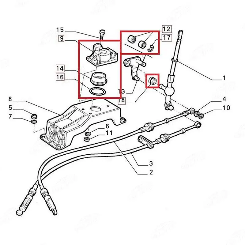 Repair Kit Gear Shift Knob Repair For Alfa Romeo 145 156 147 166 Fiat Seicento Bravo Brava Marea Lancia 46411550 40470897