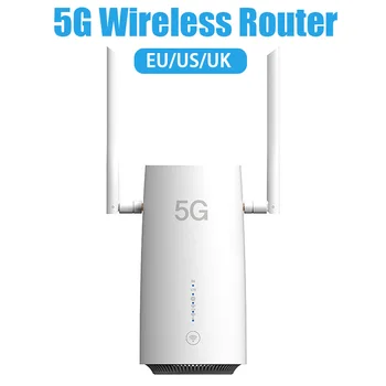 5G LTE CPE Wifi Router Dual Band 2.4Ghz/5GHz Wireless Router Repeater 4G SIM Card Router Wireless Modem Hotspot for Home Office 1