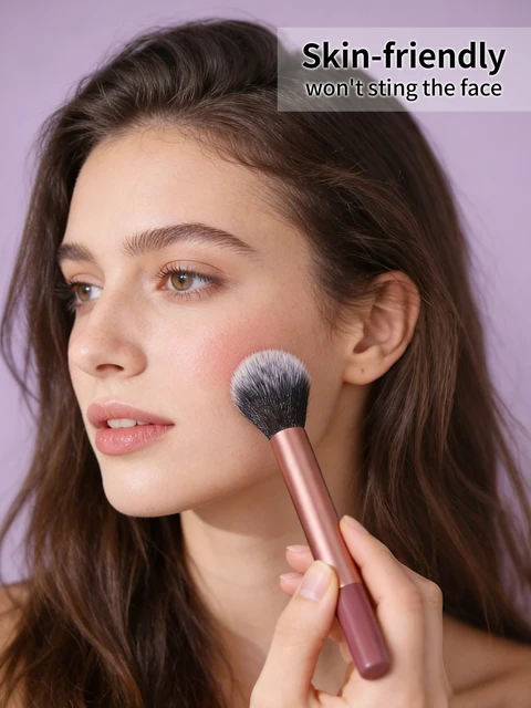 41411-05e5ce.jpg 11 PCS Professional Makeup Brush Kit, Soft Fluffy Bristles, Foundation Blush Eyeshadow Brushes + Makeup Sponge + Eyebrow Razor