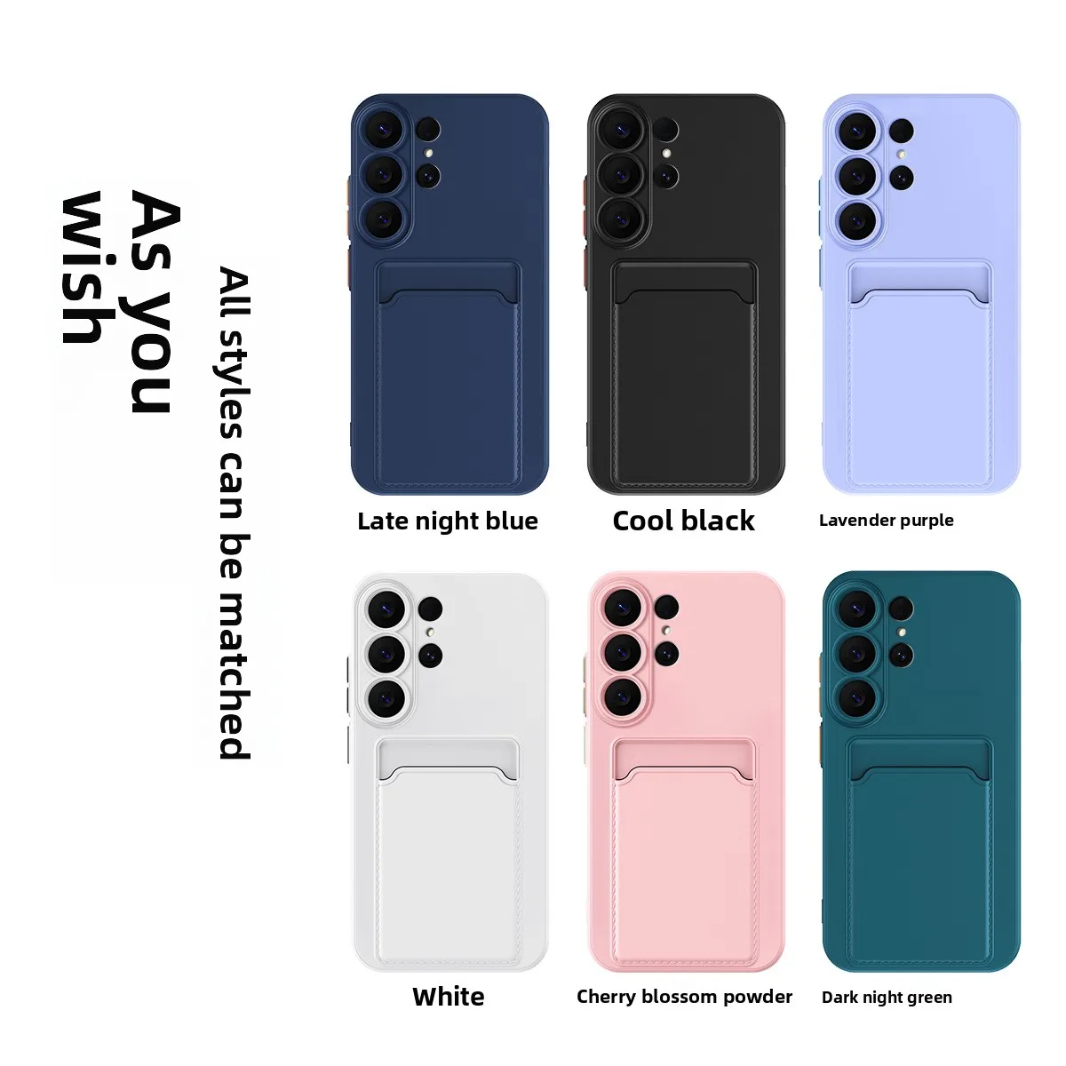 Silicone Phone Case with Card Holder - Durable and Stylish Protection