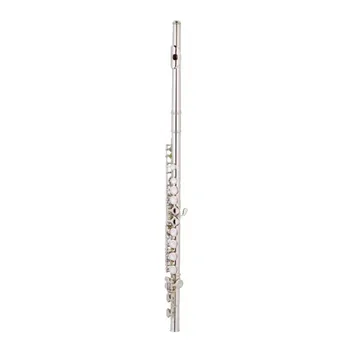 Flute Instrument 16-Hole Closed Hole White Copper Silver-Plated Flute Instrument C Key Graded Beginner Professional