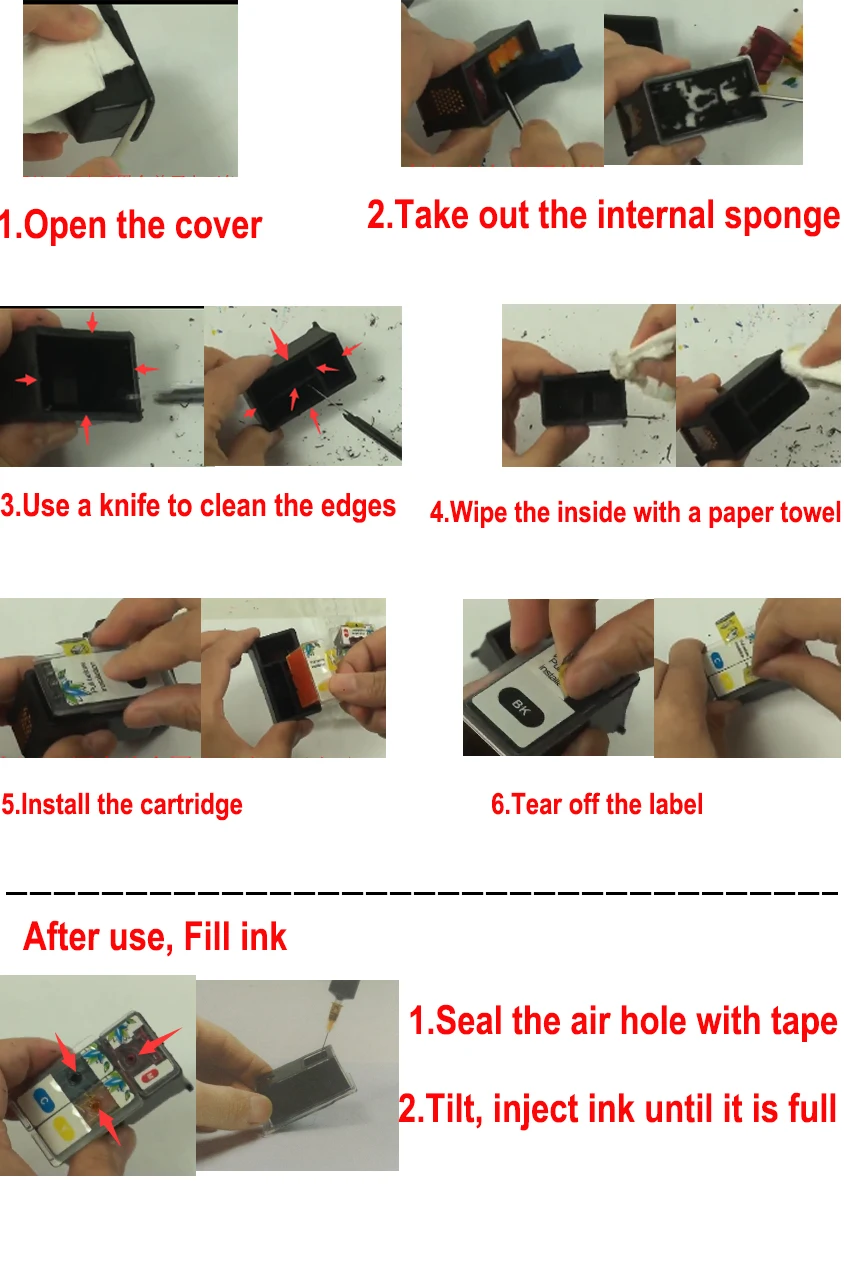 Description Picture 5 of itemPG445 CL446 Smart Cartridge Refill Kit For Iconic Brand PG 445 CL 446 445XL 446XL Ink Cartridges PG445