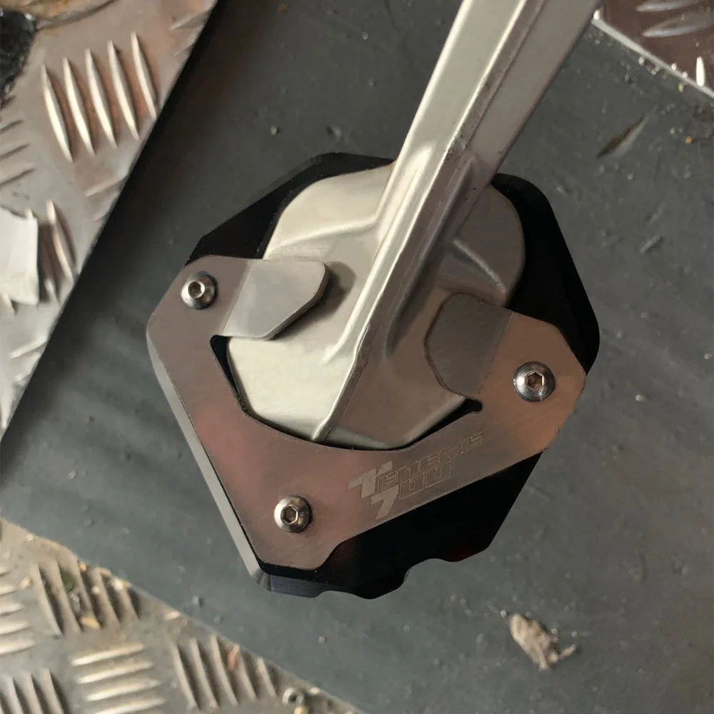 

2023 TENERE700 Kickstand Side Stand Enlarger Support Plate Pad FOR Yamaha TENERE 700 2019-2023 TENERE 700 World Raid 2022 2023