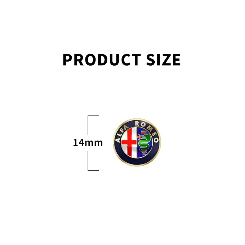 Premium Car Remote Key Stickers - Auto Emblem Decoration Decals, Set of 5/10