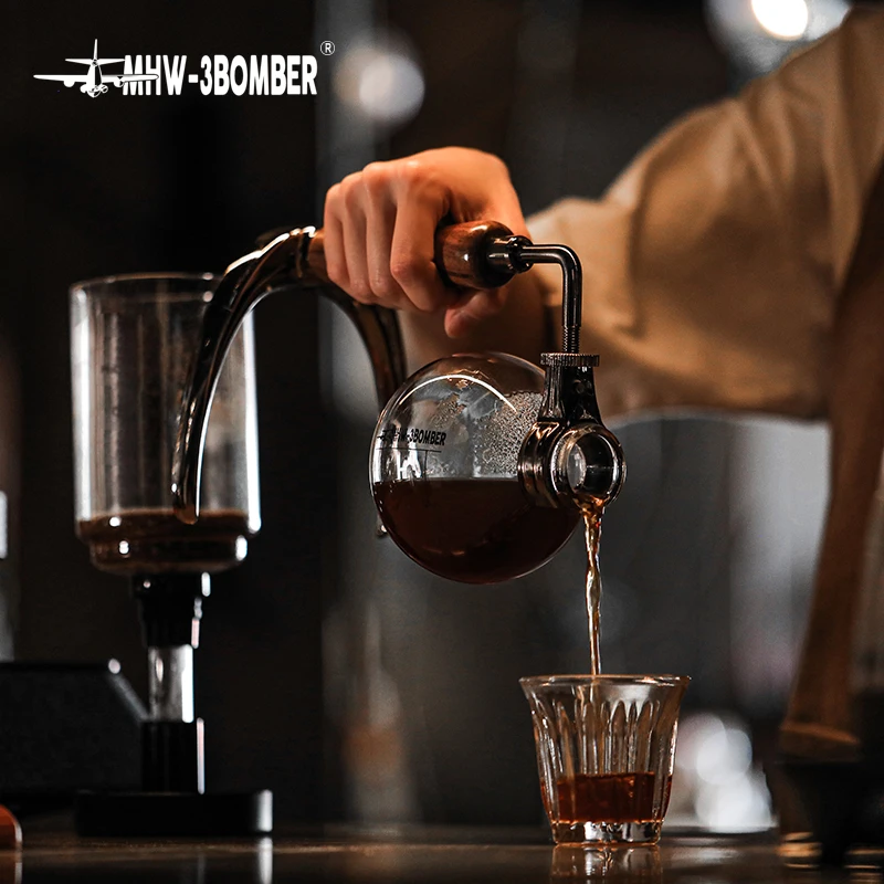 MHW-3BOMBER Siphon Coffee Maker Pots Vacuum Glass Espresso Siphon Pot