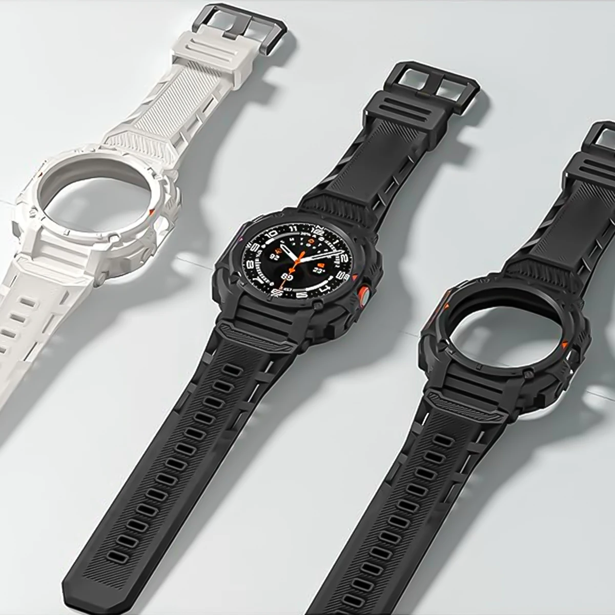 Silicone Sport Bracelet and Protective Case for Smartwatch - Premium Strap Accessories