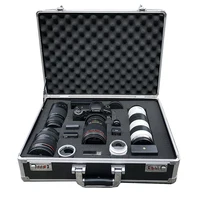 Aluminum Tool Case Suitcase Digital Lens Moistureproof Box Impact Resistant Toolbox Equipment SLR Camera Box With Pre-cut Foam 1