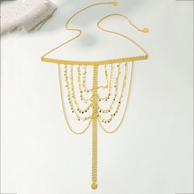 سلسلة شعر ذهبية بتصميم الأهلة والنجوم – إطلالة ملك...