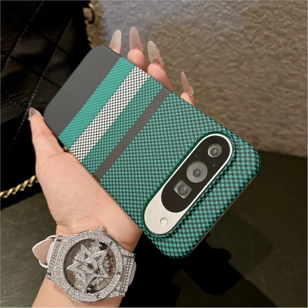 Carbon Fiber Texture Magnetic Hard Case for Google Pixel - Ultra Thin with MagSafe Charging Compatibility