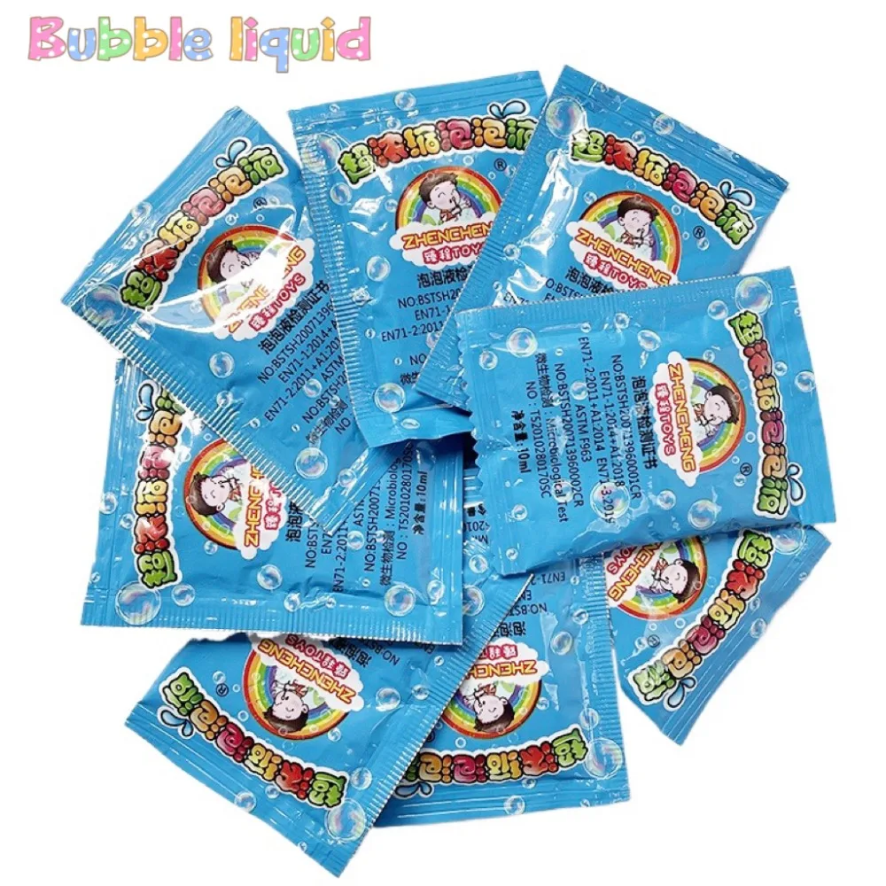 1-10pcs 버블 머신 보충 액체 다채로운 버블 농축 과립 10pcs ? 500ml 버블 건 보충 과립