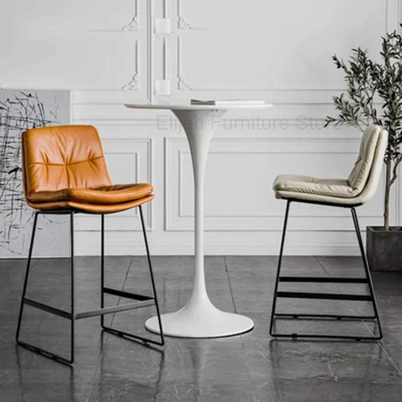 leather-living-room-bar-chair-nordic-style-luxur-office-high-stool-coffee-shop-modern-simple-dining-chair-household-products