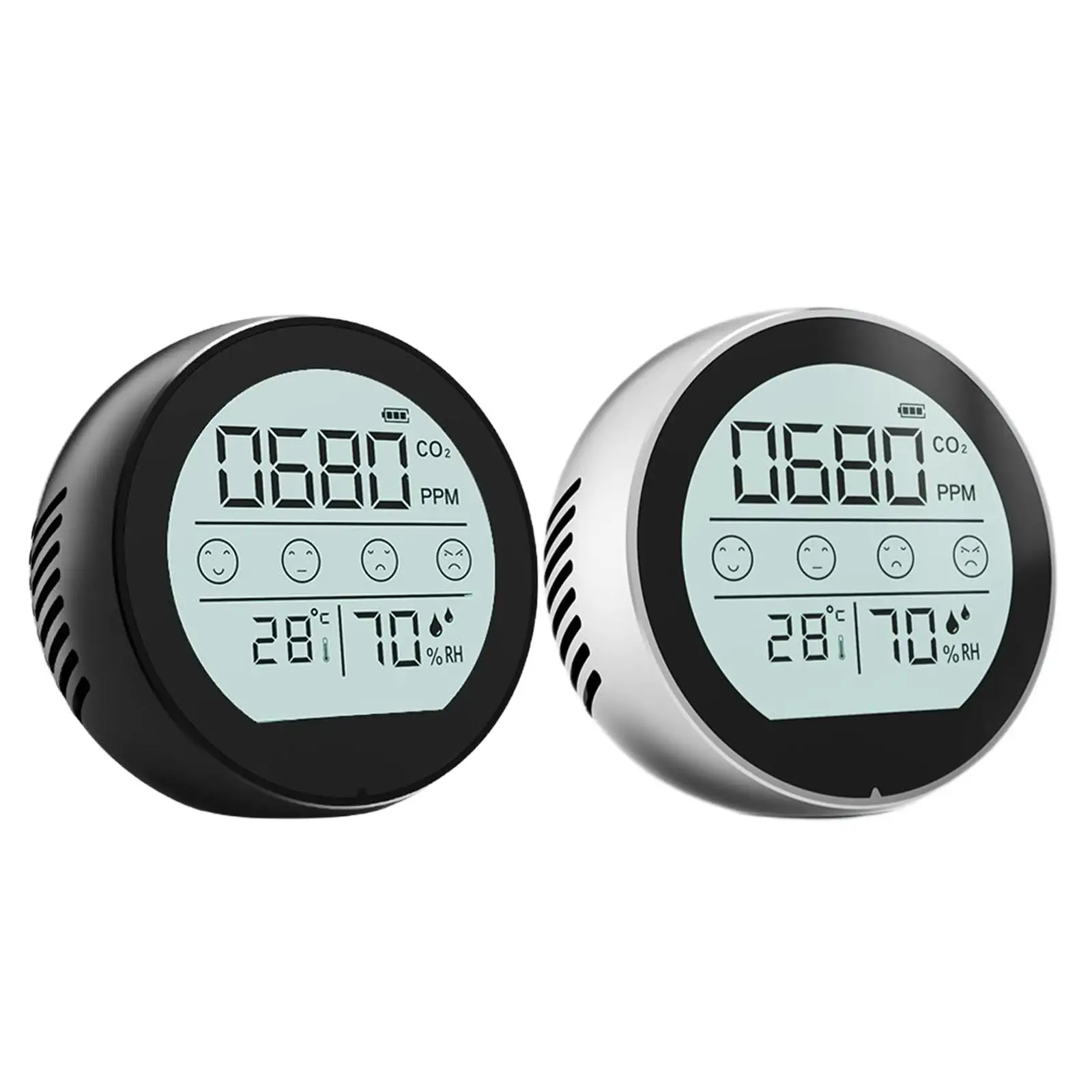 Portable Temperature Humidity Monitor, , Carbon Dioxide Monitor NDIR Sensor for Home