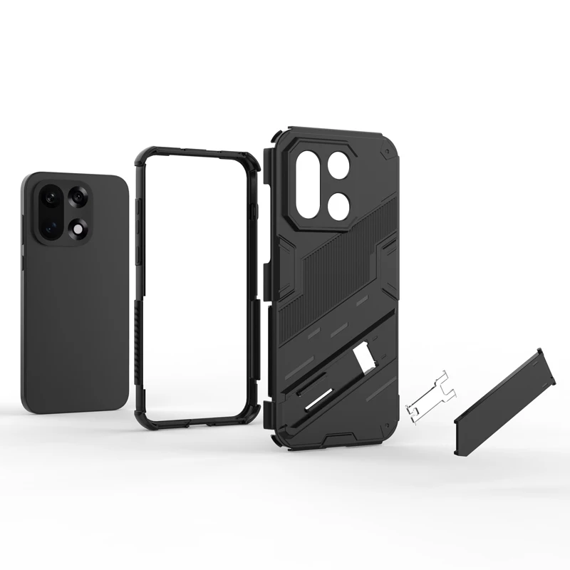 ELVEV Punk Style Shockproof Rugged Armor Phone Case with Bracket