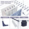 Clothes Drying Rack, Foldable Gullwing Laundry Rack for Indoor Outdoor, 10pcs Clips with Bag 4